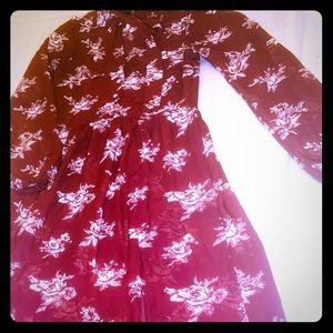 New Living Doll Sheer Maxi Bohemian Dress/Kimono